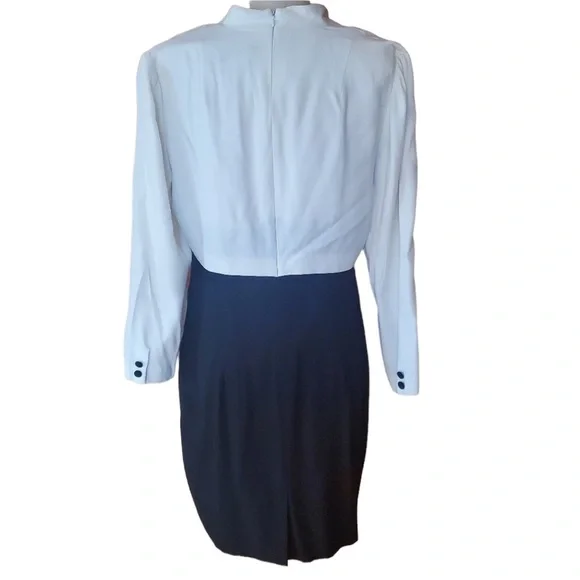 1980s‎ Virgo II Black & White Dress - Picture 5 of 6
